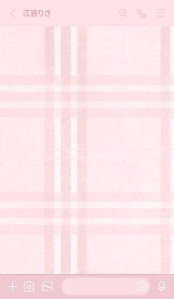 [LINE着せ替え] チェック柄 St 02 - ピンク 01の画像2