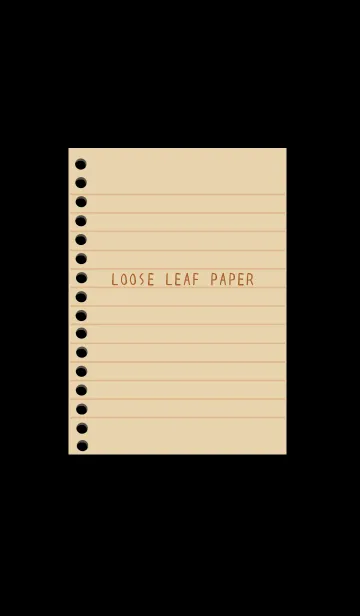 [LINE着せ替え] カラールーズリーフ/カフェモカ/ブラックの画像1