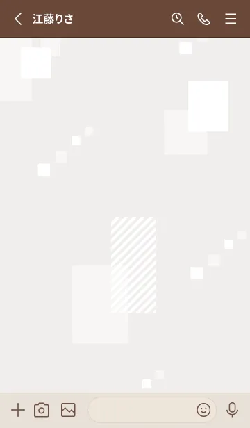 [LINE着せ替え] 白い四角7の画像2