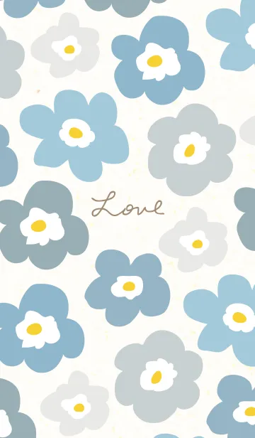 [LINE着せ替え] かわいい 北欧風 お花 ランダム2の画像1