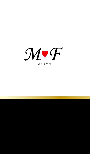 [LINE着せ替え] LOVE-INITIAL M&F イニシャル 6の画像1