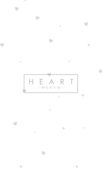 [LINE着せ替え] HEART GRAY-SIMPLE.MEKYM 7の画像1