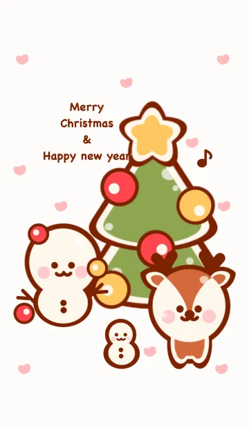 [LINE着せ替え] Cute Cute Christmas theme 2の画像1