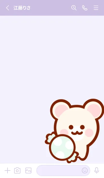 [LINE着せ替え] Cute bear Cute sweets 5の画像2