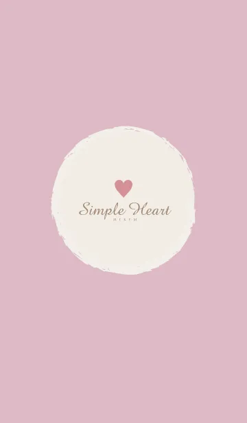 [LINE着せ替え] Simple Heart Dusky Pink - MEKYM 15の画像1