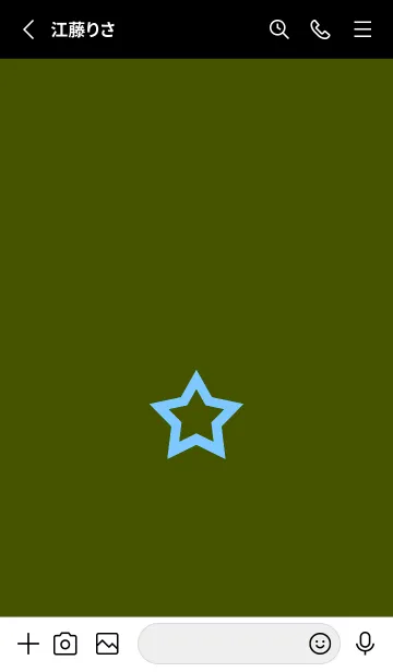 [LINE着せ替え] シンプル ロック スター 07の画像2