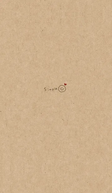 [LINE着せ替え] クラフト紙とスマイル。の画像1