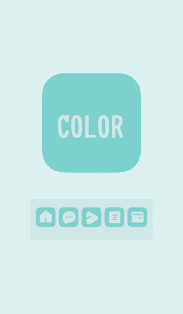 [LINE着せ替え] green color B20 modifiedの画像1