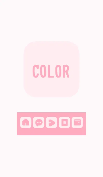 [LINE着せ替え] pink color B09 modifiedの画像1