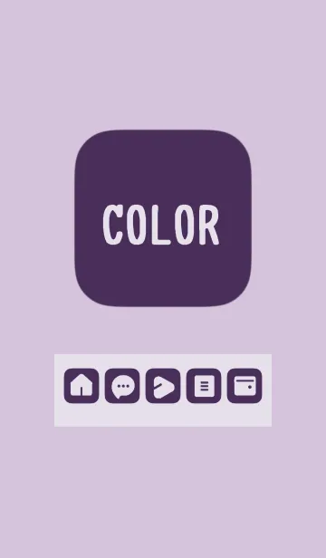 [LINE着せ替え] purple color B10 modifiedの画像1