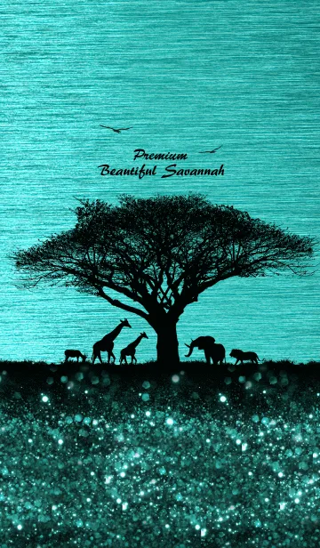 [LINE着せ替え] Premium Beautiful Savannah [light blue]の画像1