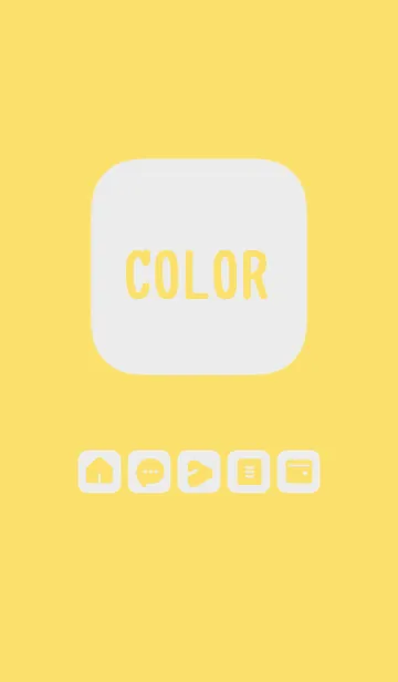 [LINE着せ替え] yellow color B06 modifiedの画像1