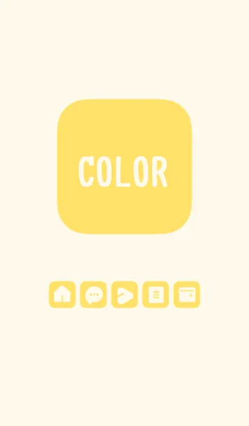 [LINE着せ替え] yellow color B09 modifiedの画像1