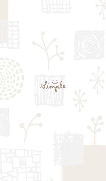 [LINE着せ替え] おしゃれ グレーとベージュの画像1