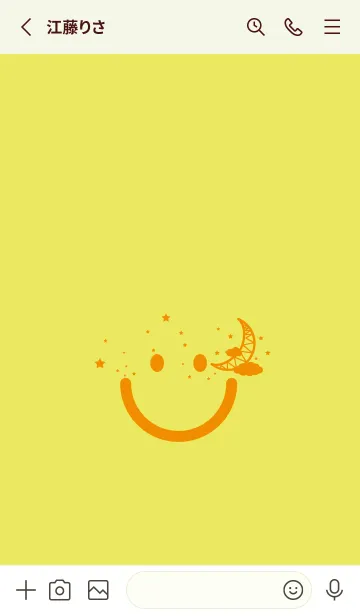 [LINE着せ替え] スマイル＆三日月 ジョーンシトロンの画像2