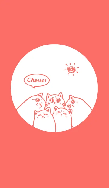 [LINE着せ替え] Meow...Cheese！ J-Watermelon Redの画像1