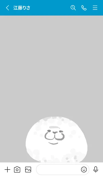 [LINE着せ替え] まんまるアザラシの画像2