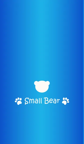 [LINE着せ替え] Small Bear *GLOSSYBLUE 10*の画像1