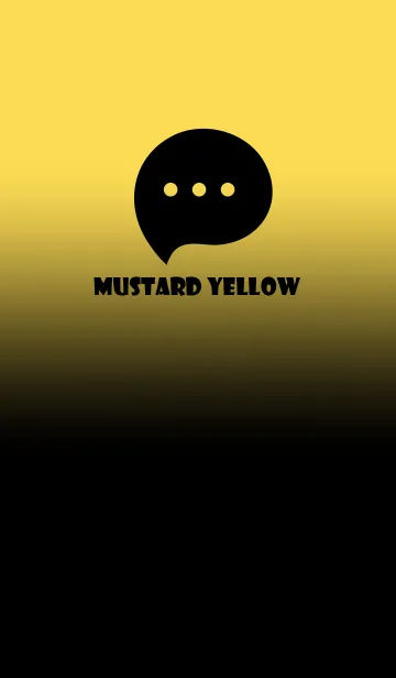 [LINE着せ替え] Black & Mustard Yellow Theme V3 (JP)の画像1