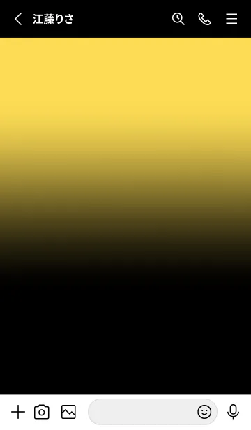 [LINE着せ替え] Black & Mustard Yellow Theme V3 (JP)の画像2