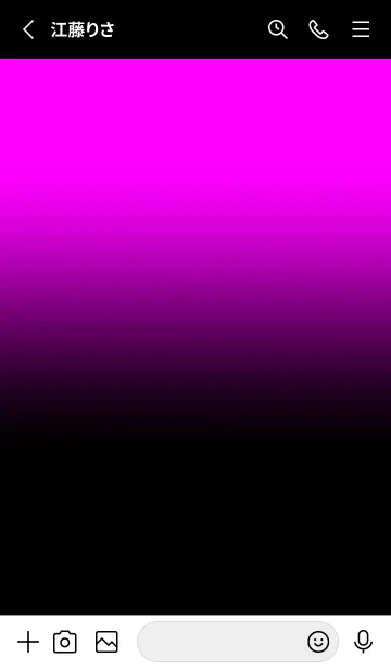 [LINE着せ替え] Black & Magenta Theme V3 (JP)の画像2