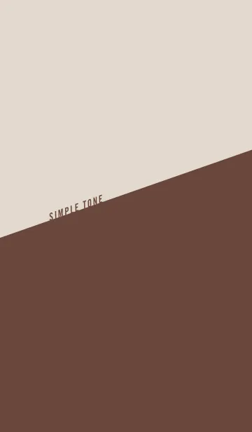 [LINE着せ替え] SIMPLE TWO TONE // Chocolateの画像1