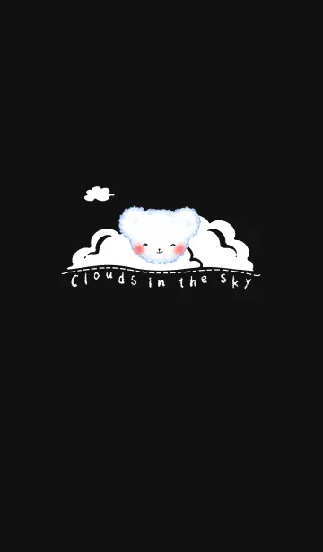 [LINE着せ替え] Cloud Bear J-Black.の画像1