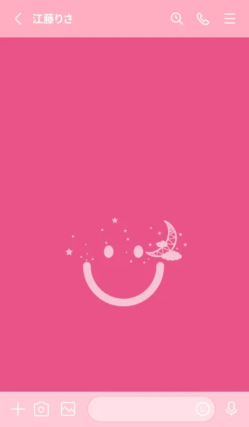 [LINE着せ替え] スマイル＆三日月 オペラの画像2