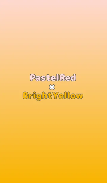 [LINE着せ替え] パステルレッド★山吹色.TKCの画像1