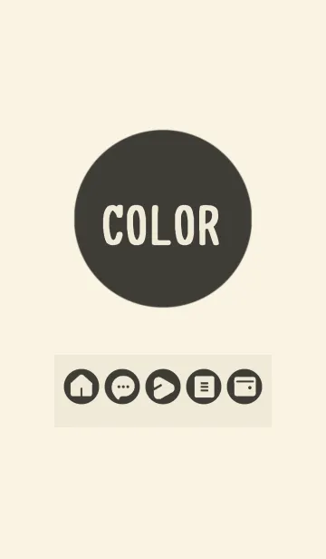 [LINE着せ替え] beige color A13の画像1