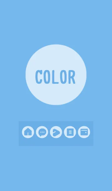 [LINE着せ替え] blue color A11の画像1
