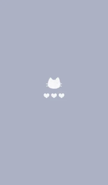 [LINE着せ替え] ねこハート(くすみ1-06)の画像1