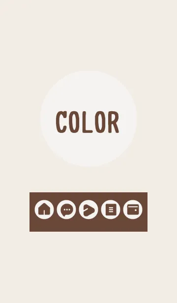 [LINE着せ替え] brown color A12の画像1