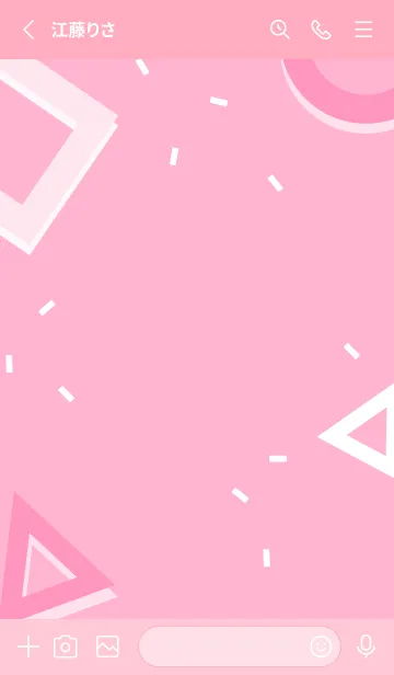 [LINE着せ替え] Geometric PINK CATTLEYAの画像2