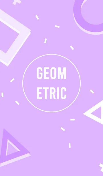 [LINE着せ替え] Geometric MAUVEの画像1