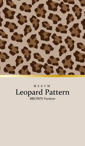 [LINE着せ替え] Leopard-BROWN Version 26の画像1