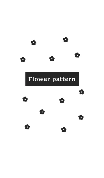 [LINE着せ替え] flower pattern(白)の画像1