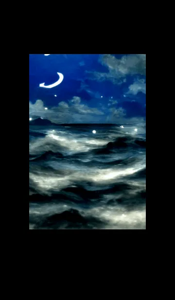 [LINE着せ替え] 夜の月 月の海 #DkQ_121。の画像1