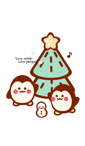 [LINE着せ替え] One day with Penguin 4の画像1