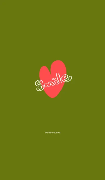 [LINE着せ替え] Smile Love J-Matcha Greenの画像1