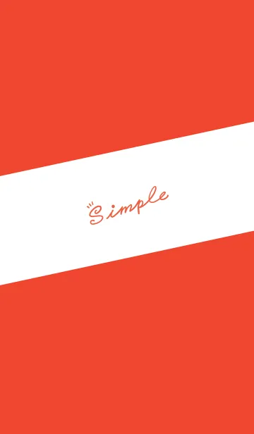 [LINE着せ替え] Simple Lines J-Romantic Redの画像1