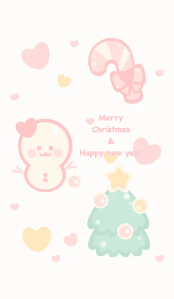 [LINE着せ替え] Pastel Christmas timeの画像1