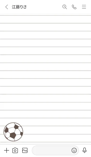 [LINE着せ替え] FOOTBALL NOTEBOOK/グレイの画像2