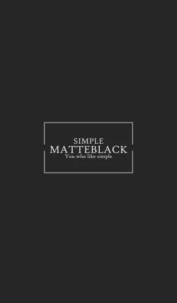 [LINE着せ替え] MATTE BLACK-SIMPLE 5の画像1