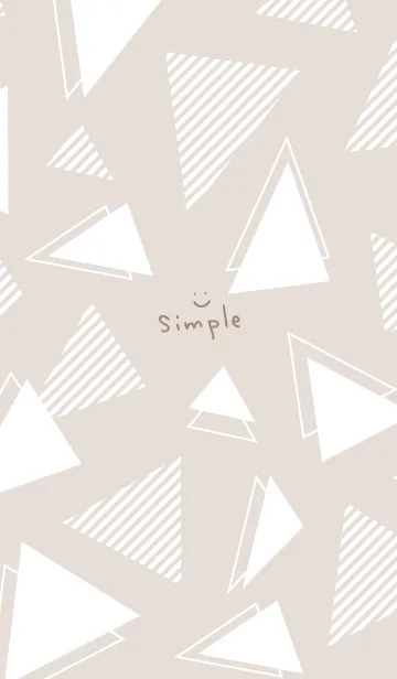 [LINE着せ替え] かわいい白三角7の画像1