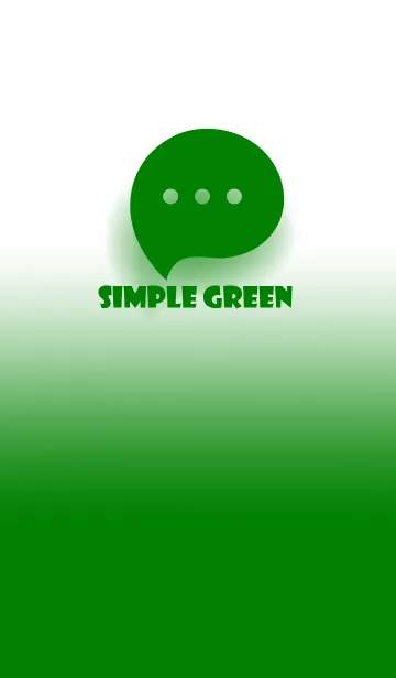 [LINE着せ替え] Green & White Theme V.3 (JP)の画像1