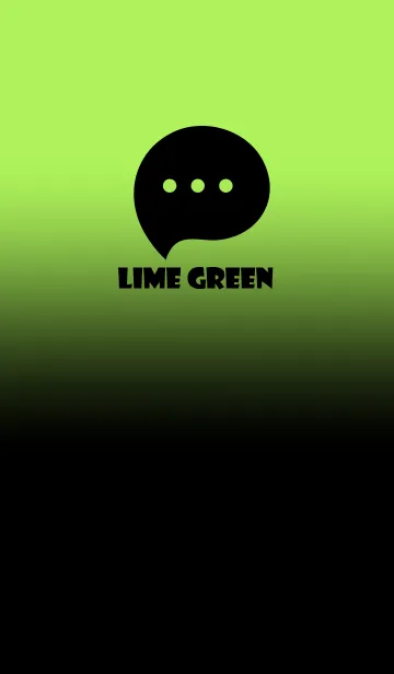 [LINE着せ替え] Black & Lime Green Theme V3 (JP)の画像1