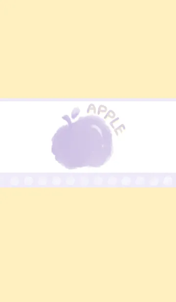 [LINE着せ替え] Smudge Apple J-Light Yellow. Purpleの画像1