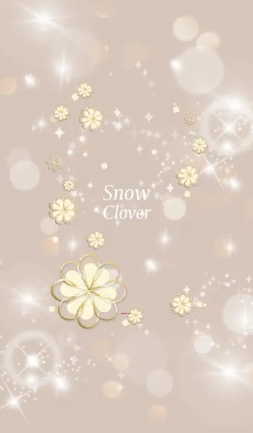 [LINE着せ替え] ボルドー : 全運気上昇！ Snow cloverの画像1