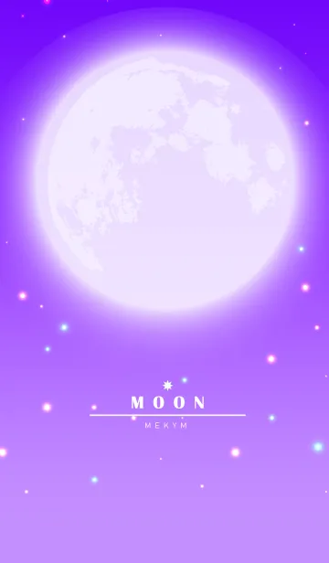 [LINE着せ替え] MOON-PURPLE 8の画像1